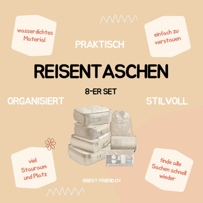 Praktische Reisetaschen - 8er Set